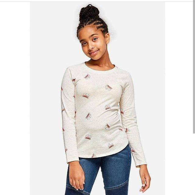 Baju Kaos Lengan Panjang Anak Cewek Justice