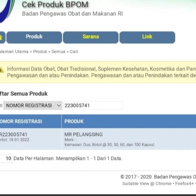 CodeUu1U5--Mr original / pelangsing MR BPOM / pelangsing MR
