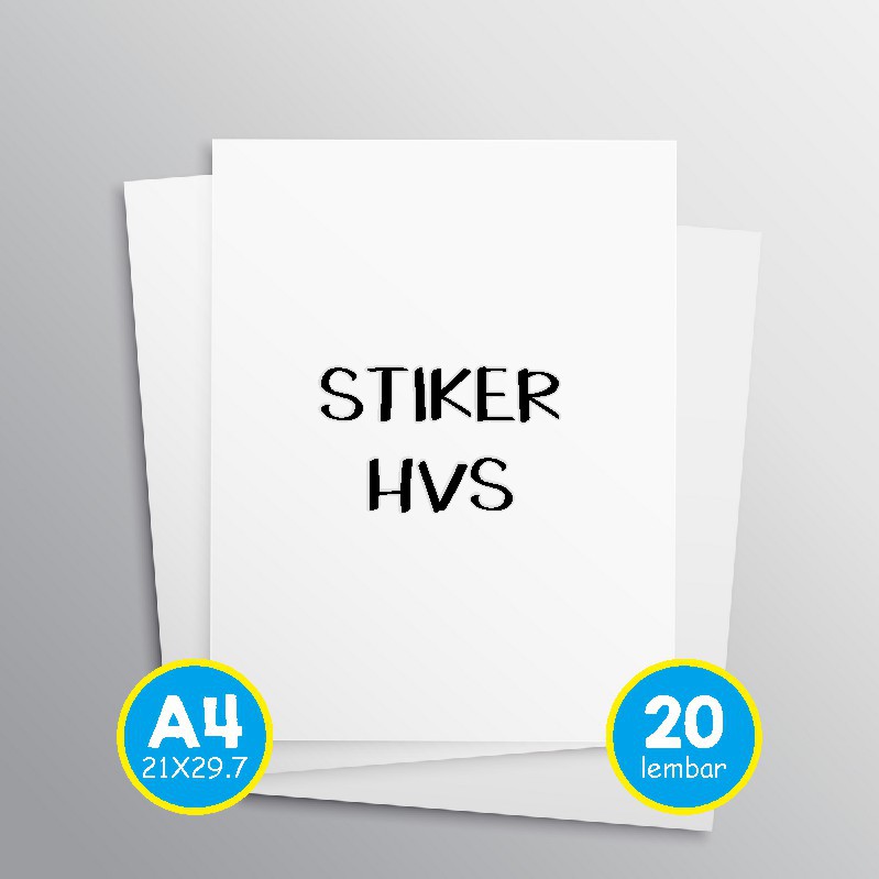 

Stiker HVS uk. A4 cocok untuk label dus, box nasi, label pengiriman, dll (isi 20 lembar)