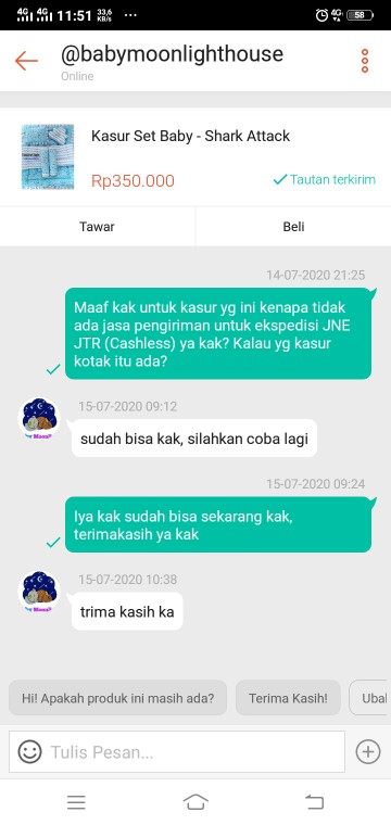 Kasur Set Baby - Shark Attack