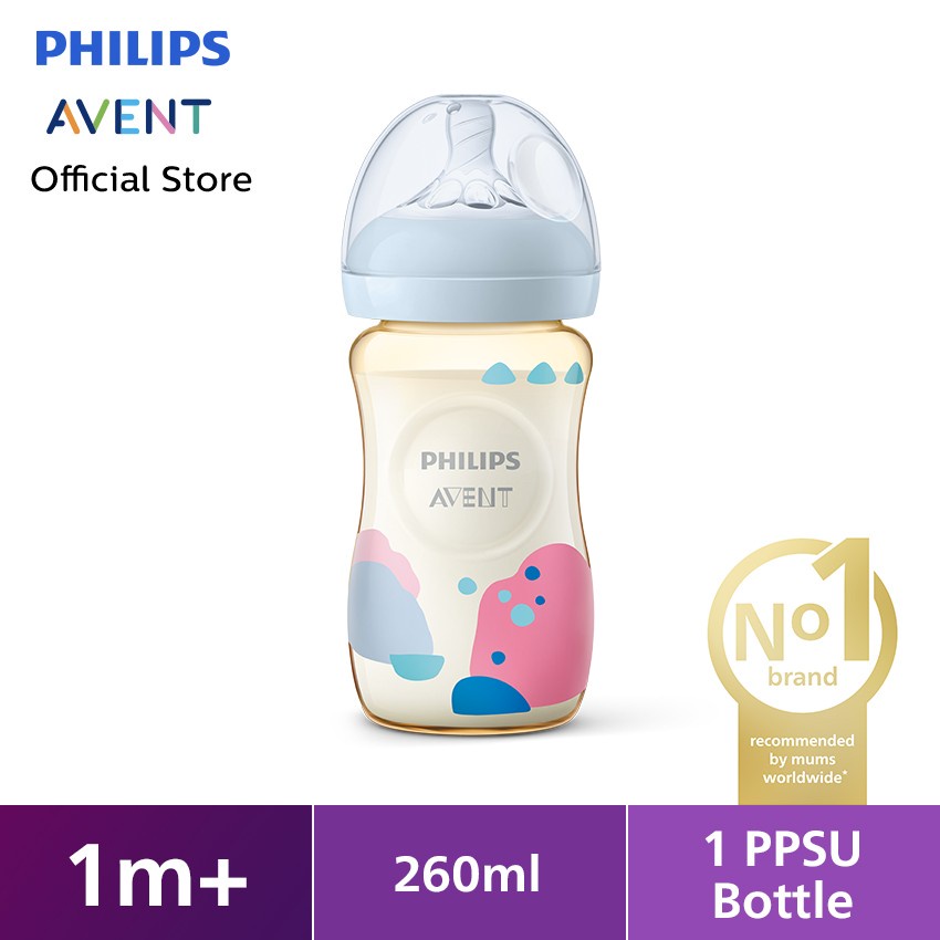 Philips Avent Natural PPSU Bottle 1M+ 260ml SCF582/10 Botol Bayi