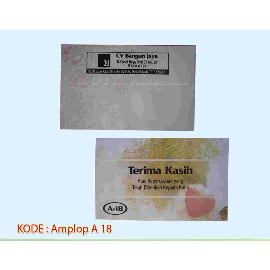 

Blangko Amplop Motif A 18 Murah isi 50