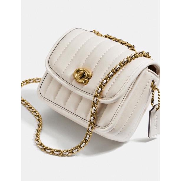 Coach Madison Shoulder Bag 16 With Quilting Chalk