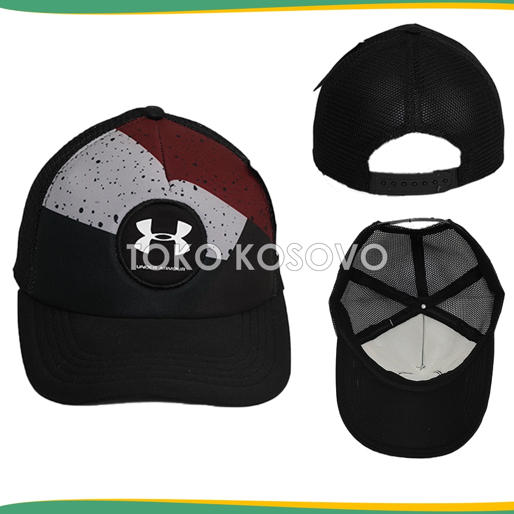 Topi Baseball Distro JARING TRUCKER Logo Distro Random Pria Wanita Topi Hitam Jaring Polos Logo NY Topi Logo Billa Bong QuickSilver Vans Volcom Converse Oakley Stussy DC Vans Topi Anak Laki Laki Perempuan Topi Pantai Topi Olahraga Sport Murah