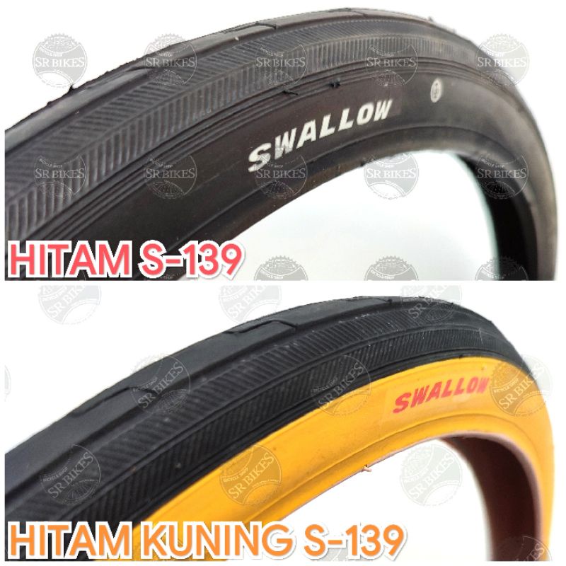 Ban Luar 20 x 1 3/8 = 20+ = ETRTO 37-451 Sepeda Lipat Minion. SWALLOW DELI TIRE