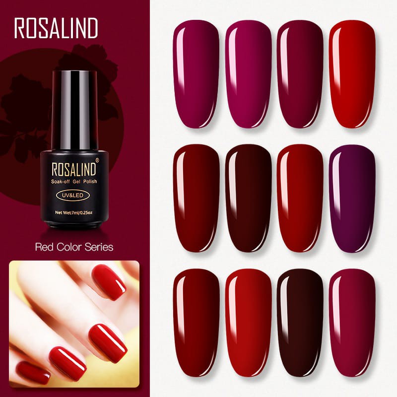 Rosalind RED COLOR SERIES Gel Nail Polish UV LED / Kutek / Cat Kuku