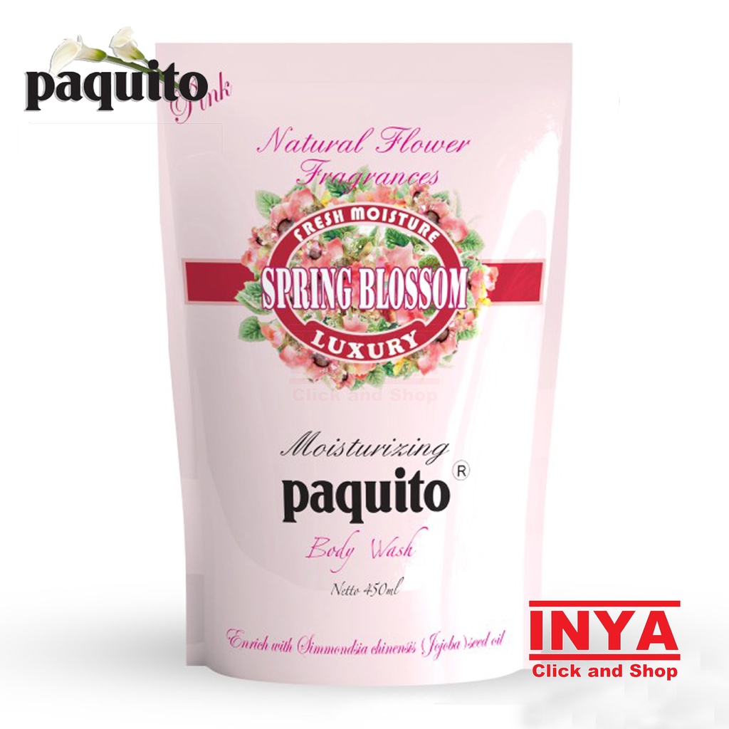 PAQUITO PINK SPRING BLOSSOM LUXURIOUS BODY WASH 450ml REFILL - Sabun Cair