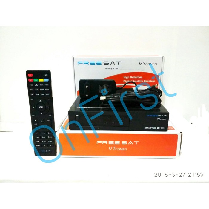 Promo Receiver Parabola Set Top Box TV Digital Freesat V7 Combo DVBS2 DVBT2 Diskon