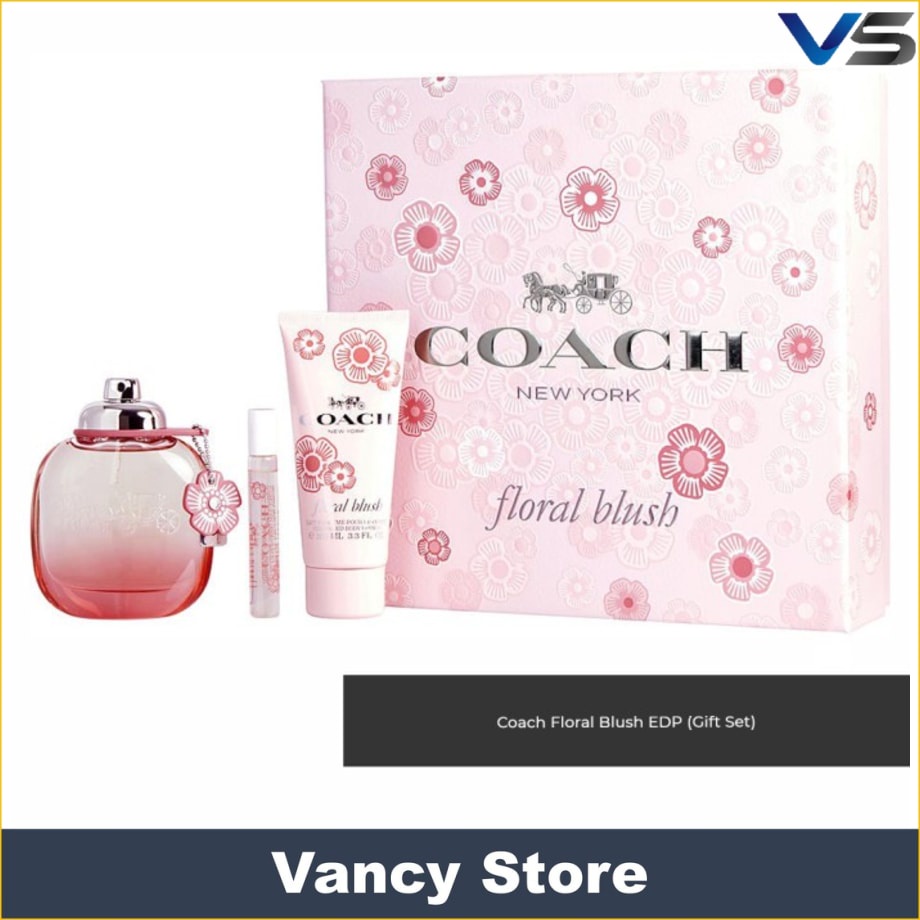 Parfum Original Coach Floral Blush EDP GIFT SET Asli