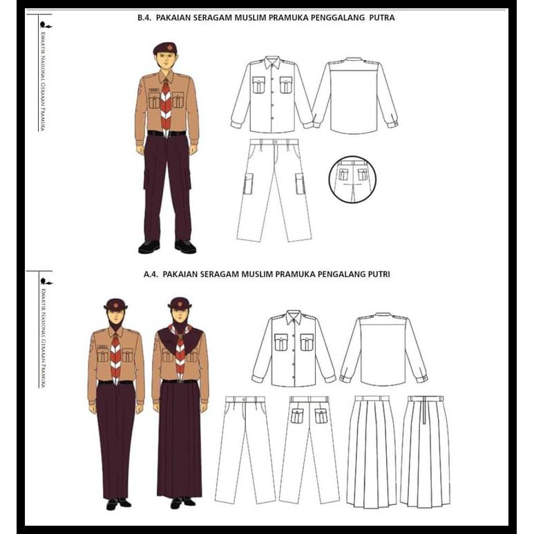 30 Trend Terbaru Seragam Pramuka  Penggalang Terbaru 
