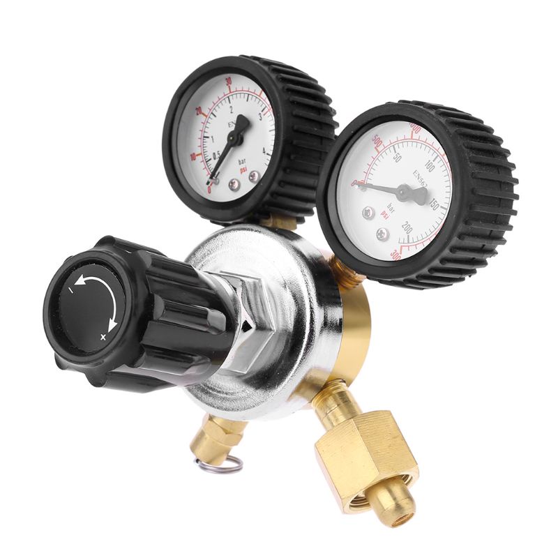 Mary Regulator CO2 Dengan Katup Pelepas Tekanan Untuk Gas 0-3000PSI (Dual Gage)