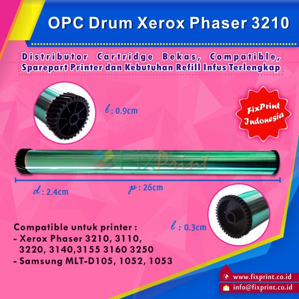 OPC Drum Toner Cartridge Xerox Phaser 32100 Samsung MLT-D105 1052 1053 Murah