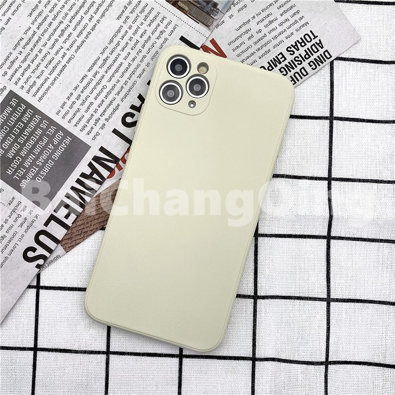 New Luxury Original Square Liquid Silicone Soft Case for IPhone 11 Pro X XR XS Max  SE2020 12 Color Phone Cover