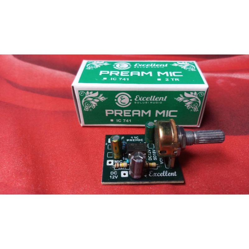 PRE  AMP MIC IC741 1 POTENSIO