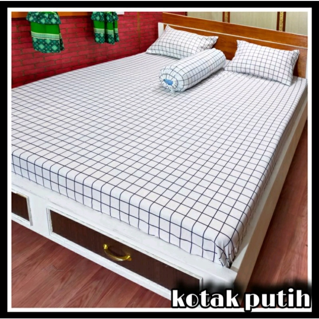 SPREI MOTIF AESTHETIC UKURAN 180x200//Sprei Motif Kotak Minimalis Remaja //Seprai Home Made