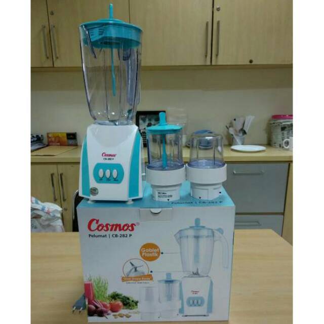 Blender Listrik 3in1 Cosmos Goblet Plastik CB-282 P