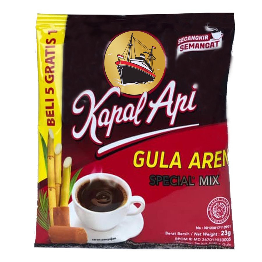 

Kapal Api Special Mix Gula Aren 10x23gr barcode 8991002135017