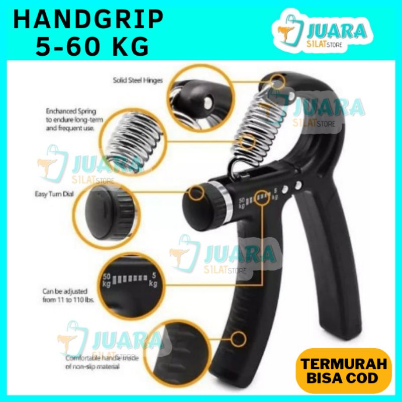 {{ORIGINAL}} 5-60kg Handgrip Olahraga Tangan untuk kekuatan tangan dan jari