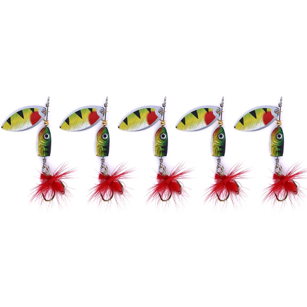 HENGJIA 1Pcs 7G Sequin Umpan Pancing Metal Spoon Spinner Fishing Lure Swimbait Lead Bait Ikan Tackle