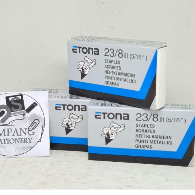 

❤[PROMO ⚡PECIAL!!!]❤ Etona Isi staples No 23/8/pak kecil produck vyralral