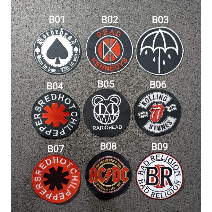 BACKPATCH BORDIR / EMBLEM MUSIK PREMIUM BEST QUALITY