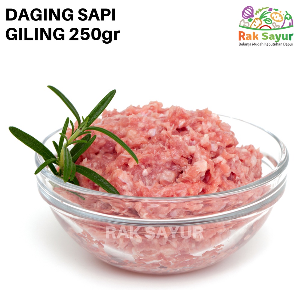 

Daging Sapi Giling Premium Frozen 250gr Minced Beef Daging Import Tanpa Lemak Rak Sayur Padang