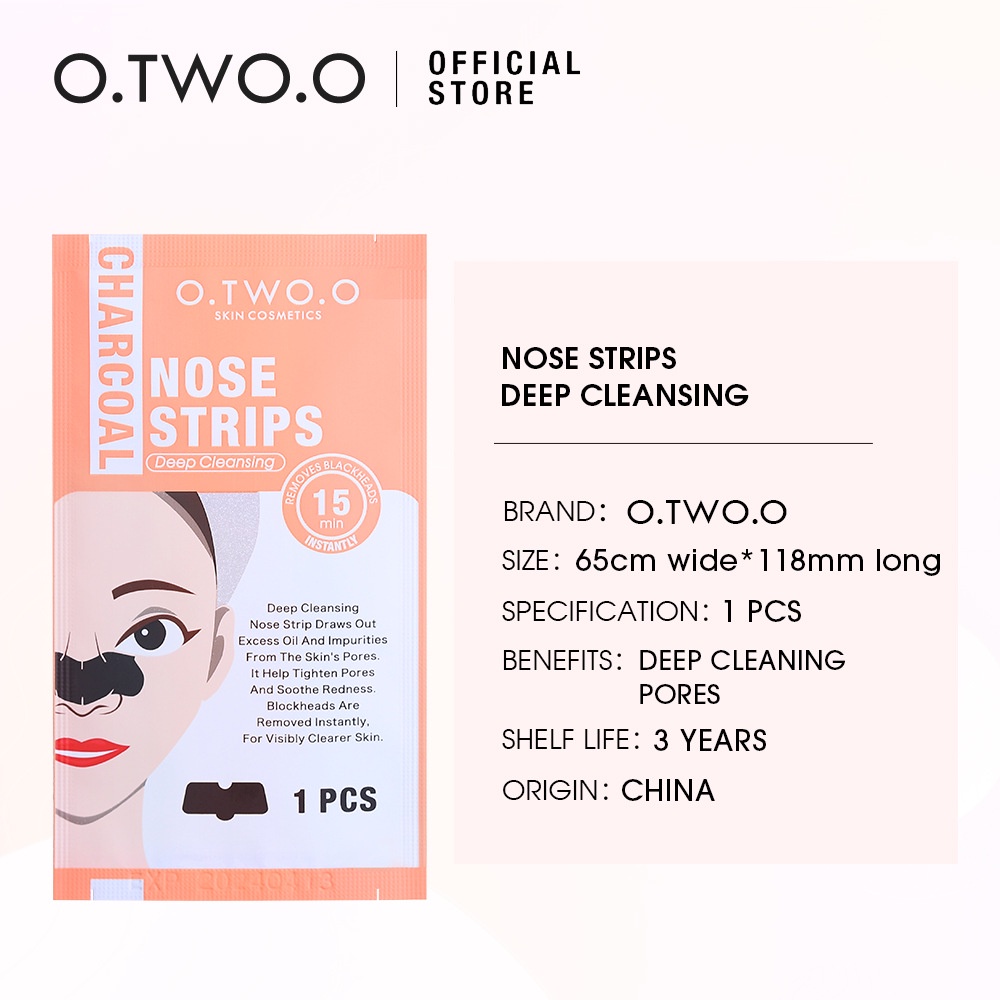 ORIGINAL O.TWO.O MASKER KOMEDO HITAM HIDUNG BLACKHEAD NOSE PATCH PEELING NOSE PATCH SN001