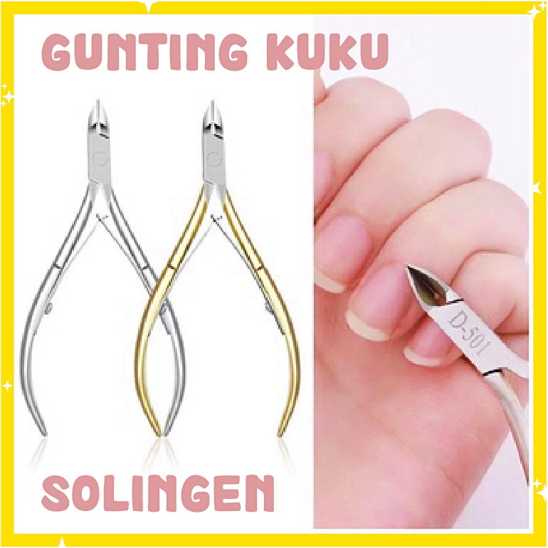 Gunting Kutikula Kuku Alat Tang Cuticle Nipper Solingen Cabut Manicure Pedicure KU023