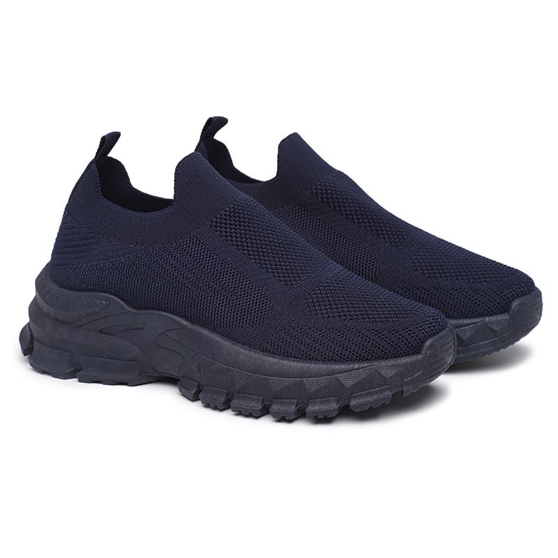 [GROSIR][COD] SEVEN_DAY SEPATU RAJUT SLIP ON WANITA OLAHRAGA TANPA TALI SPORT SHOES NAVY FZ-189