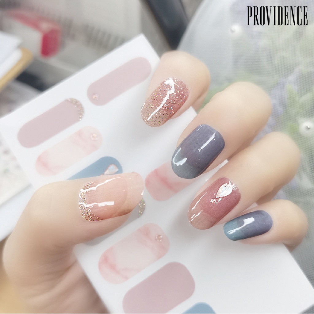 Providence Nail Polish Film Back Glue Vivid Patterns Ultra Thin Full Waterproof Environmentally Nail Stickers for Manicure