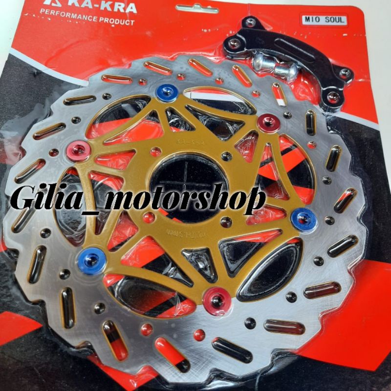 Piringan cakram depan lebar 260mm model gerigi 4 lubang motor yamaha mio soul mio gt piringan 260mm