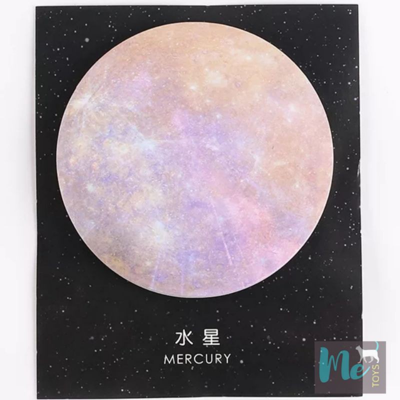 Planet Post-it Notes / Sticky Note Bentuk Planet 1-Mercury