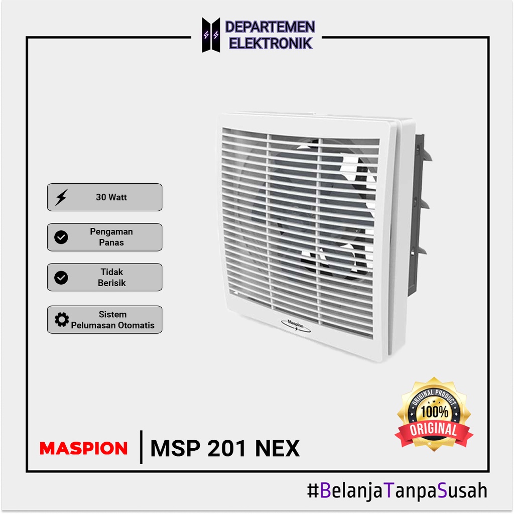 Maspion Wall (Dinding) Exhaust Ventilating Fan 8&quot; (20cm) MV 201 NEX MURAH BANGET / GARANSI RESMI