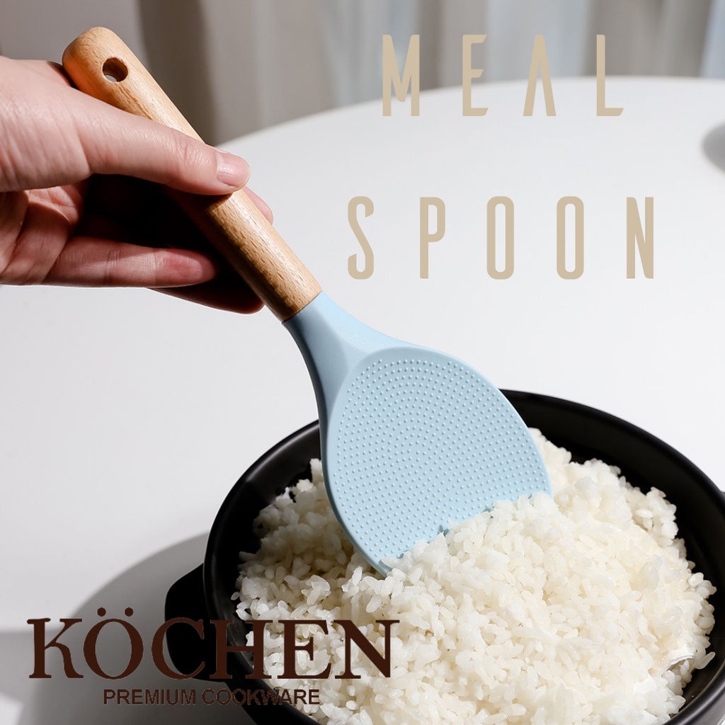 MYKOCHEN.INA Centong  SENDOK SPATULA KAYU TAHAN PANAS SOUVERNIR PERNIKAHAN KOREA PANJANG ANTI LENGKET MINI NEW Aesthetic Estetik Modern Minimalis Nordic