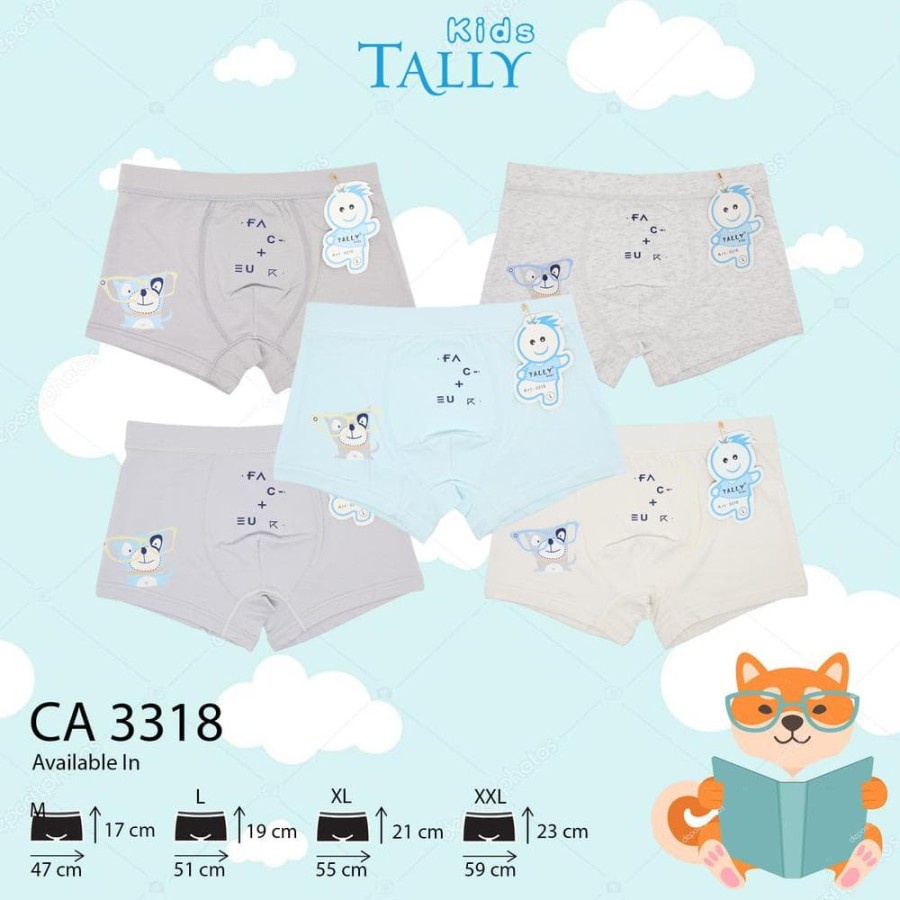 Celana Dalam Boxer Anak Cowok Tally 3318 1Pcs