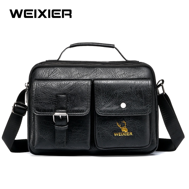 WEIXIER 9558 Tas Selempang Pria Kulit Sling Bag Anti Air WK-SBY