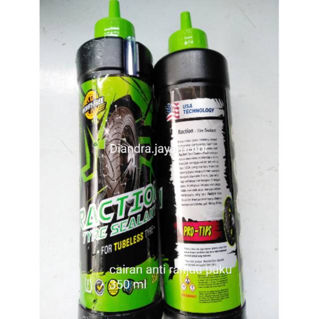 Cairan ban tubles anti ranjau paku merk rection UK.350 ml