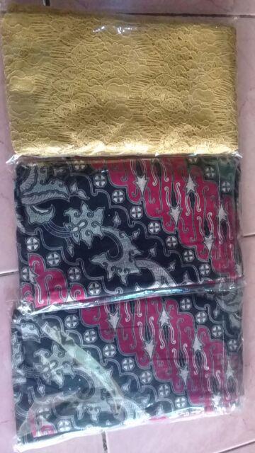 Batik Kebaya Halus Pekalongan Mix Brokat Rangrang Renda Ori