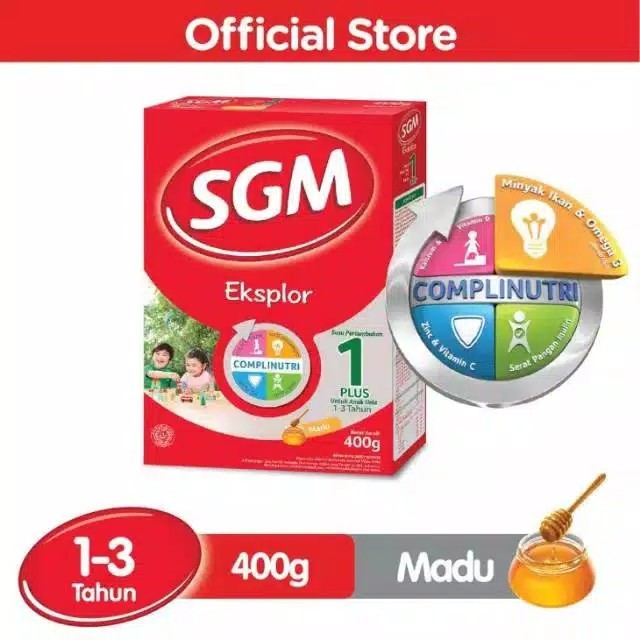 

SUSU SGM Eksplor 1 Plus Madu 400 Gram