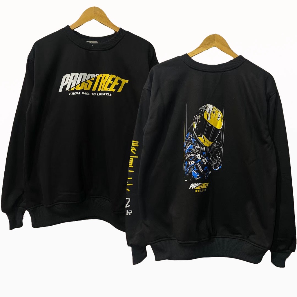 JDI {{ Jaket crewnek PROSTREET helmet SUNMORI RIDING RONIN RIDER }} Jakett Sweaterr Hoodie Pria & Wa
