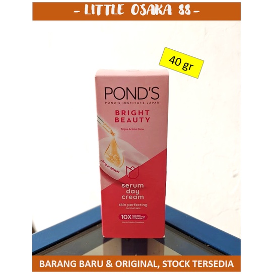 Ponds Bright Beauty Serum Day Cream Krim Serum Wajah 40 gr