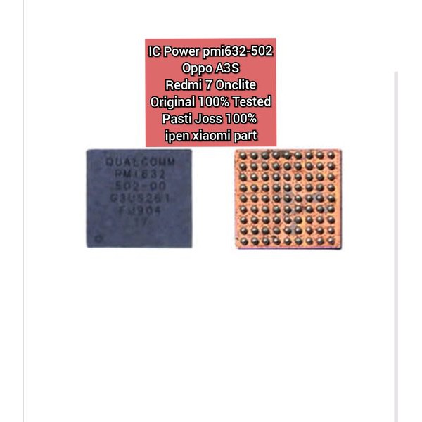 IC Power Redmi 7 Pmi632-502 Onclite Original New Tested Xiaomi Super Pmi632 502-00 Pmi 632