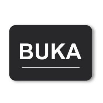 

Buka Tutup Bolak Balik Sign Label acrylik stiker cuting & 3D Timbul