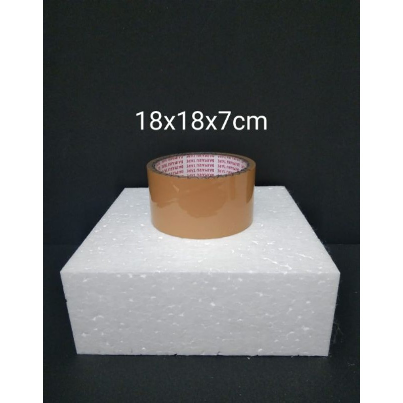 18x18x7cm Dummy Cake Styrofoam Gabus Kue Kotak