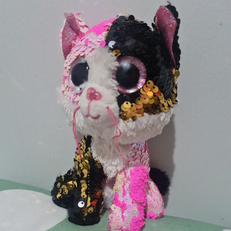 Boneka Kucing Sequin Lucu