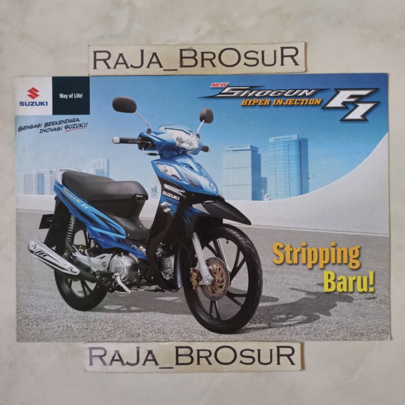 Poster brosur katalog leaflet Suzuki Shogun FI/Shogun 125 R/Shogun 125 RR/Shogun 125 SP 2009