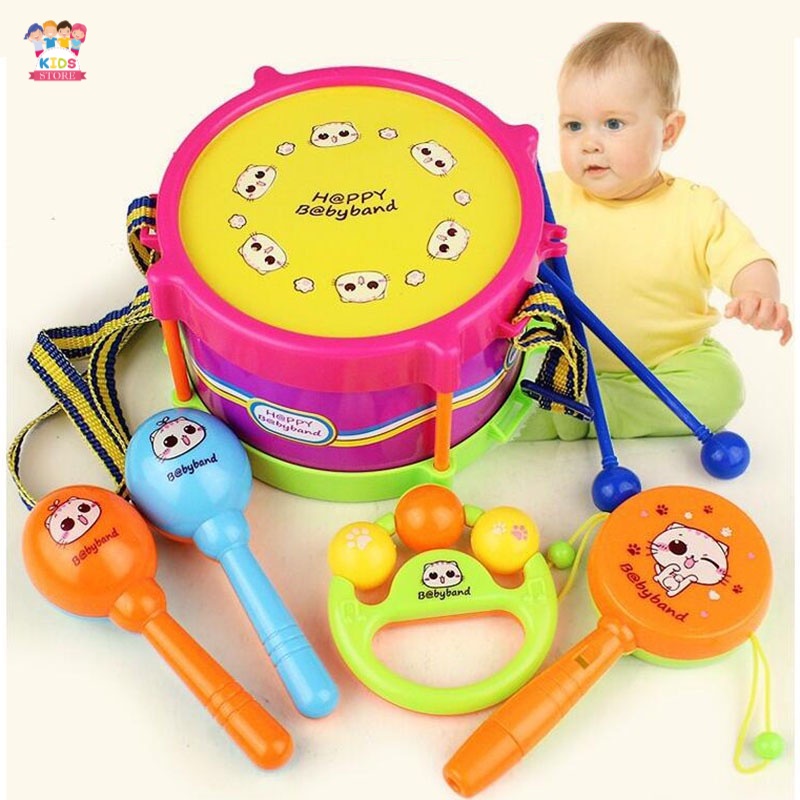 Baby Drum Set | Mainan Edukasi Alat Musik Anak Laki Laki | Drum Anak Set Mainan | 4/5/6 Tahun Murah