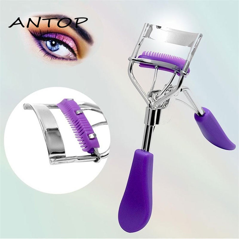 Penjepit Bulu Mata Dengan Bantalan Isi Ulang Dan Sisir Bulu Mata Sempurna ANTOP