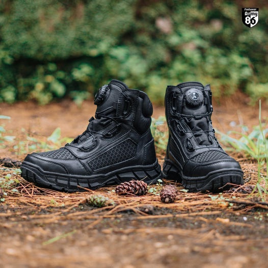 Sepatu PDL Boots Polri TNI Security satpam Riding hiking kulit asli Original PDL RAIDERS G2 Army86
