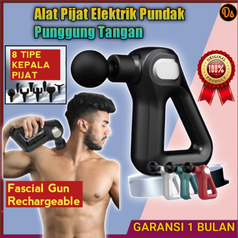 PROMO Alat Pijat Elektrik Pundak Punggung Tangan Kaki Kepala Fascial Gun alat pijat getar alat pijat kaki elektrik alat pijat kepala alat pijet elektrik alat pijit elektrik alat pijat punggung terapi punggung alat pijit punggung alat pijit badan 7RHRC7BK